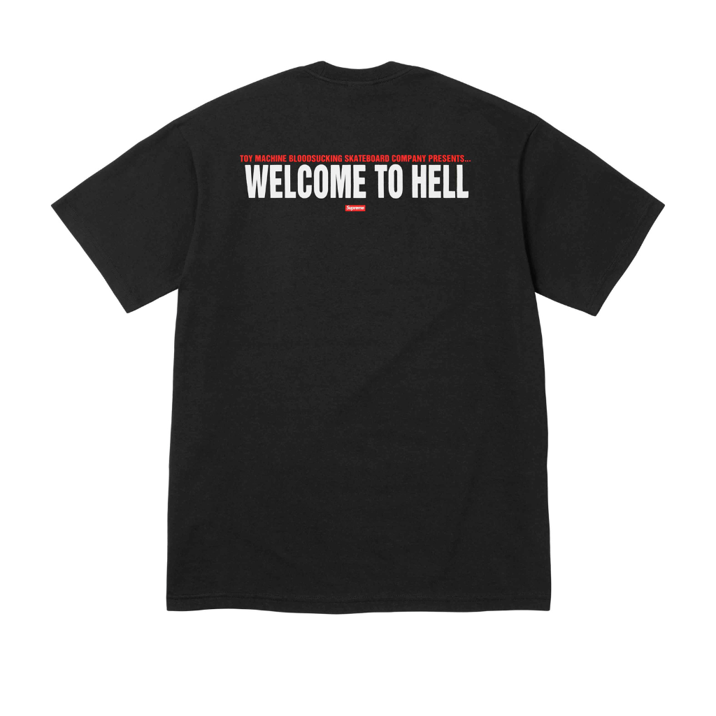 SUPREME X TOY MACHINE "WELCOME TO HELL" (TALLA L)
