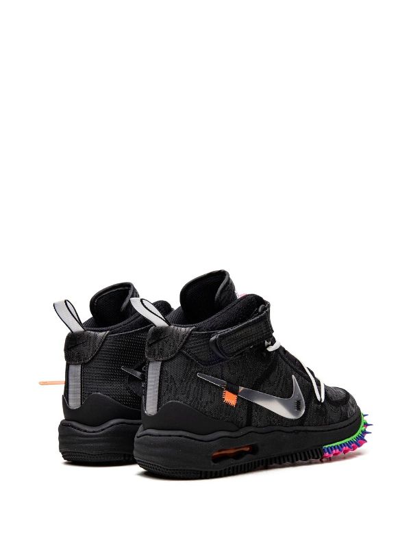 NIKE AIR FORCE 1 MID OFF WHITE BLACK