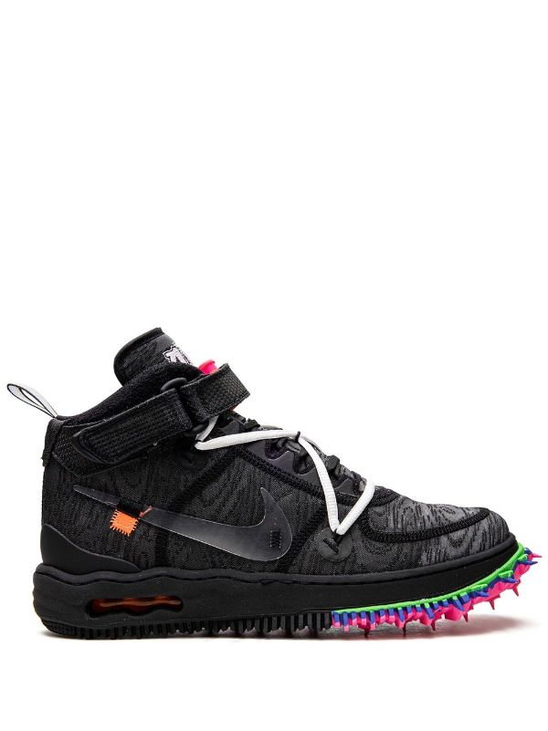 NIKE AIR FORCE 1 MID OFF WHITE BLACK