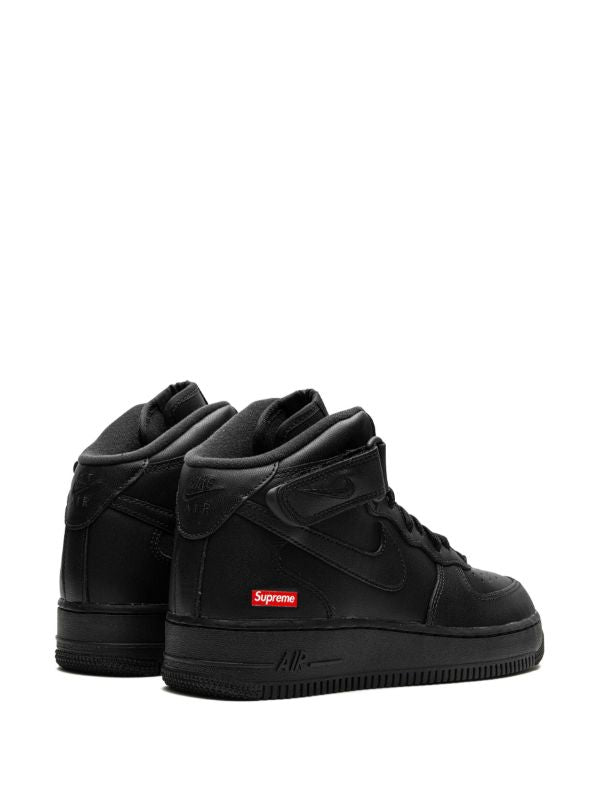NIKE AF1 X SUPREME "MID" (BLACK)