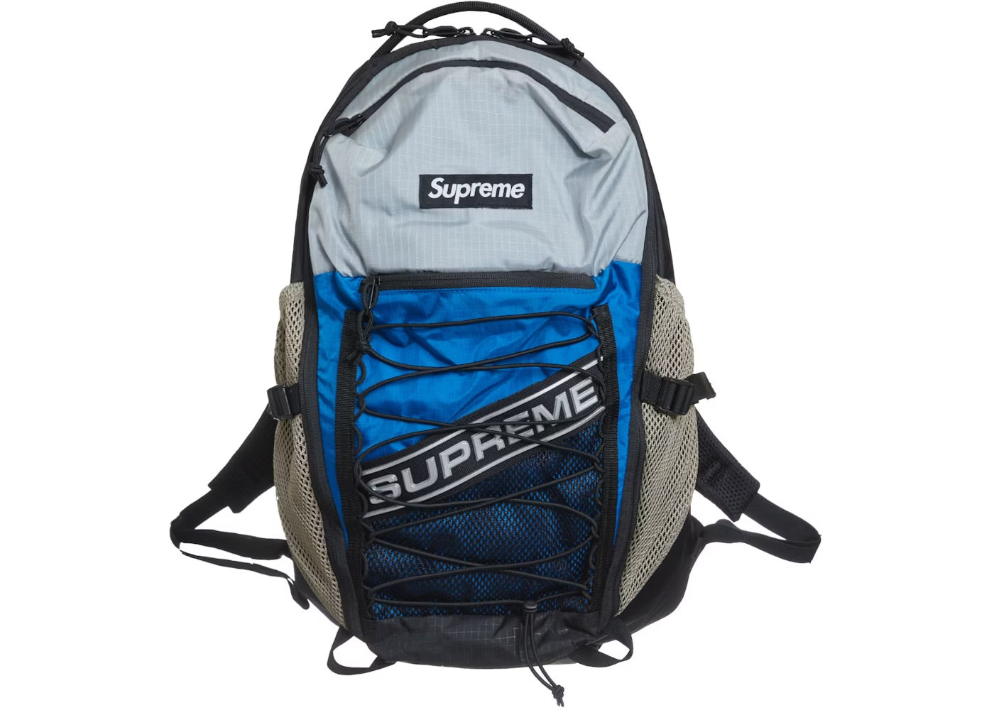 BACK PACK SUPREME S LOGO AZUL “MORRAL”