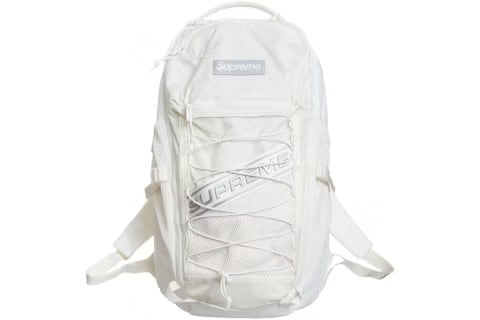 BACK PACK SUPREME S LOGO BLANCO “MORRAL”