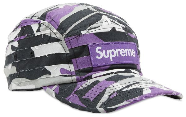 SUPREME “LAYERED CAMO CAMP CAP” (PÚRPURA)