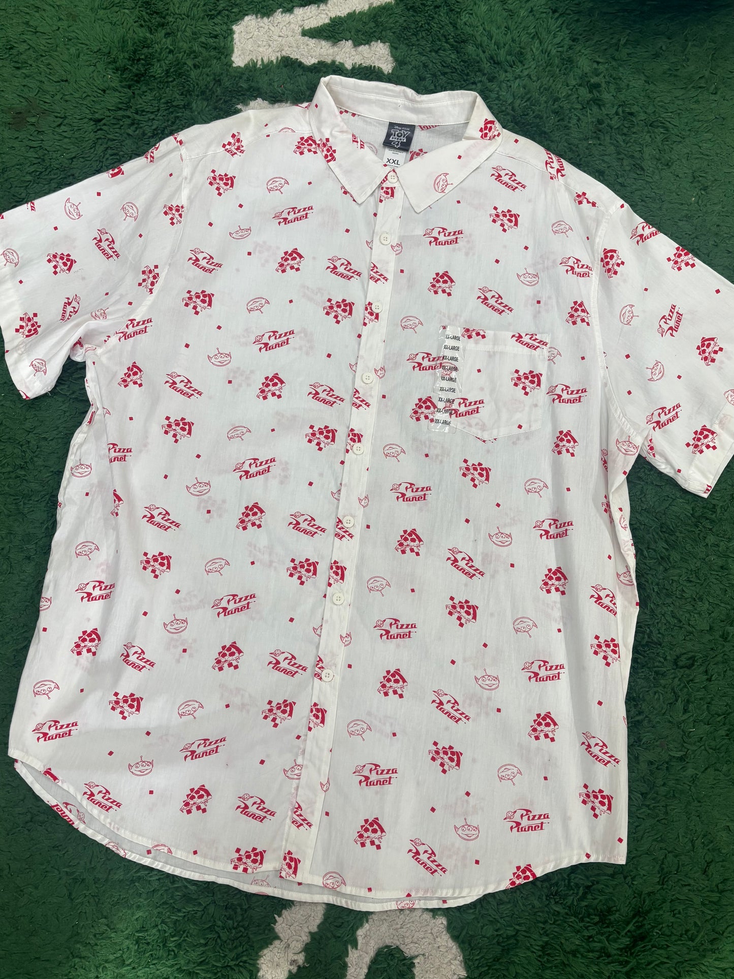 CAMISA “PIZZA PLANET” ( TALLA XXL)