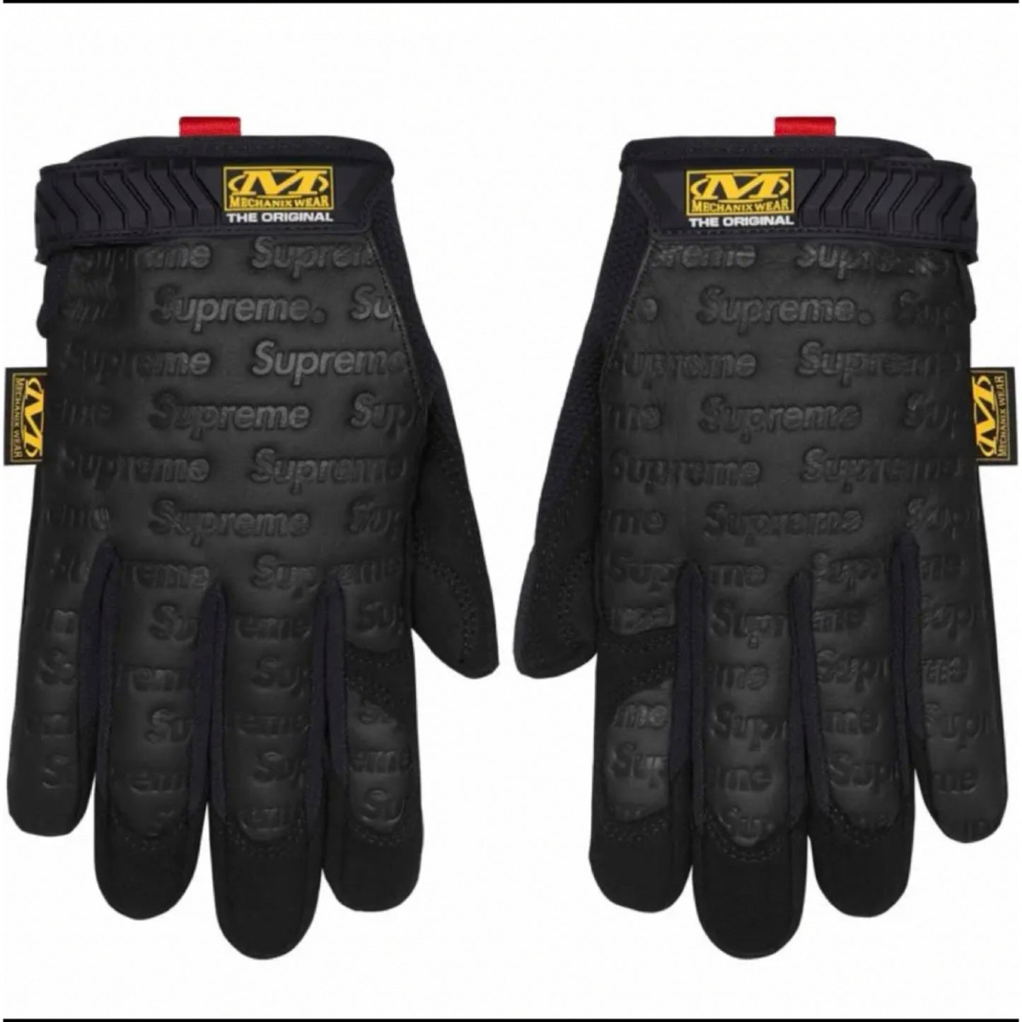 GUANTES SUPREME EN CUERO "MECHANIX" (NEGRO)