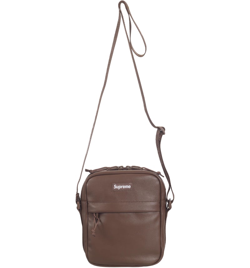 BOLSO SUPREME EN CUERO (CAFE)