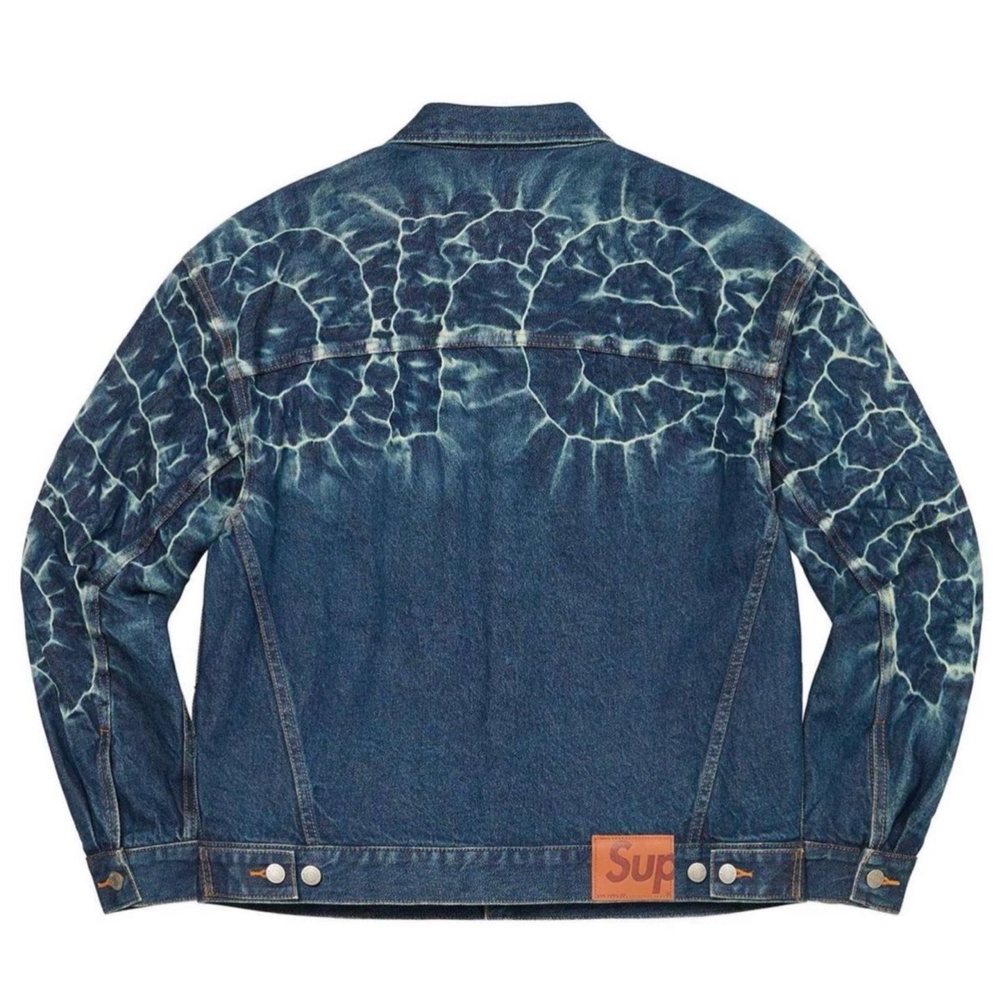 CHAQUETA SUPREME EN JEAN “BIG LOGO” (TALLA L)