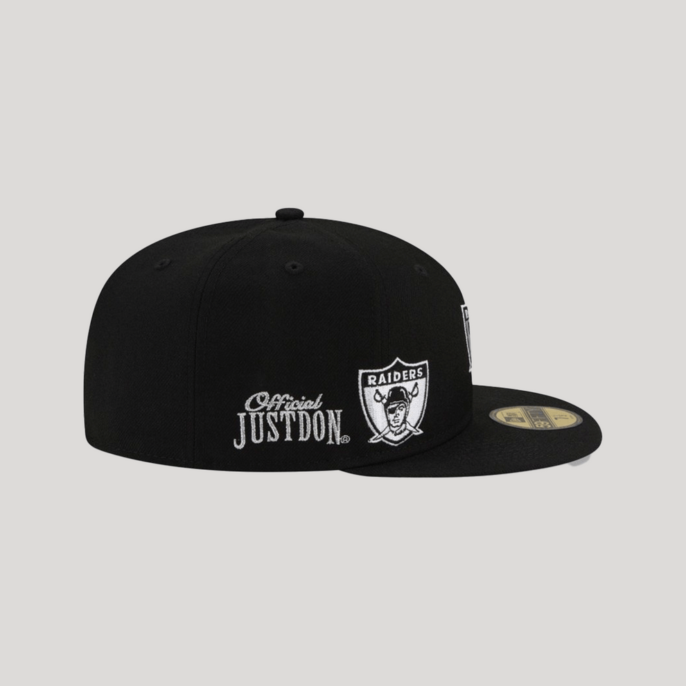 GORRA JUST DON "RAIDERS" (TALLA 7 1/2)