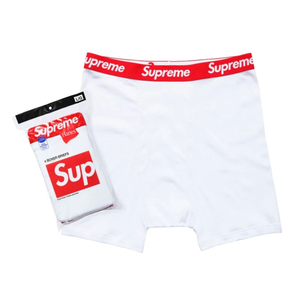 BOXER SUPREME X HANES (BLANCO)