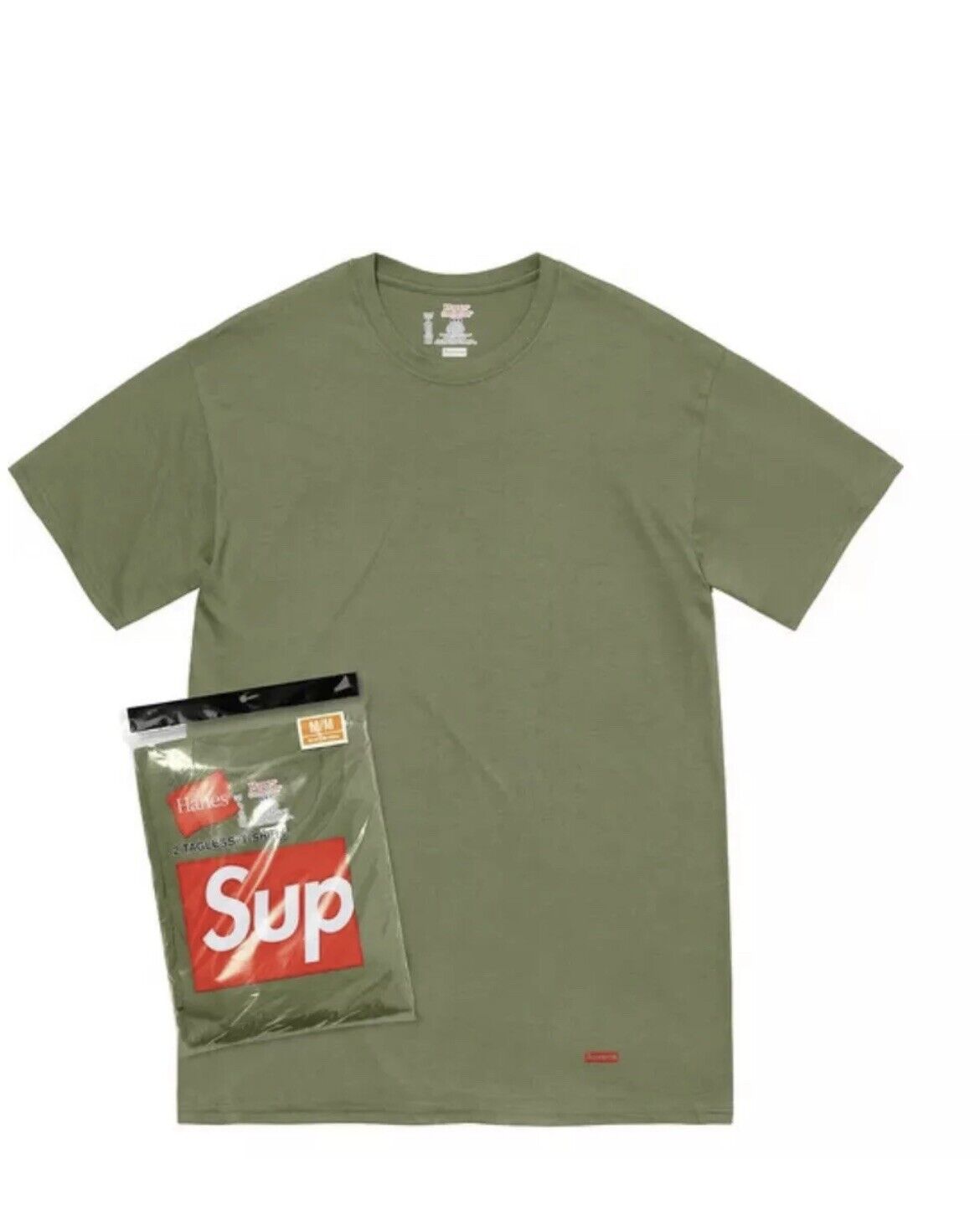 SUPREME X HANES "BASICA" (VERDE)