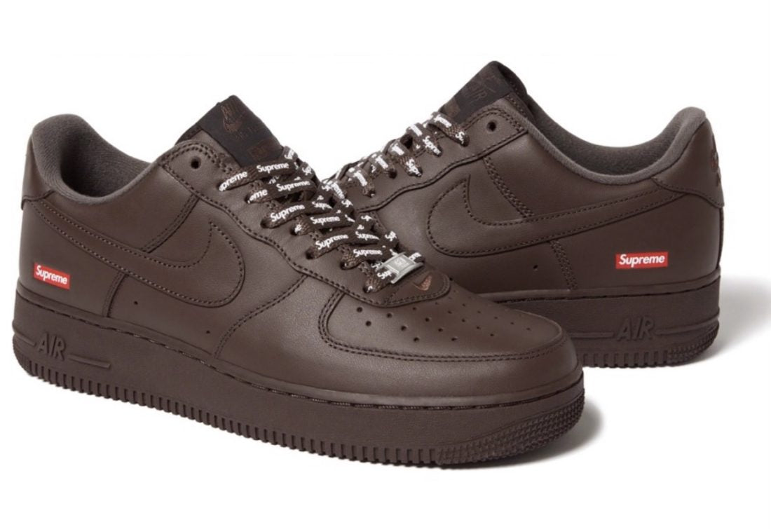 NIKE AF1 X SUPREME "BAROQUE" (CAFE OSCURO)