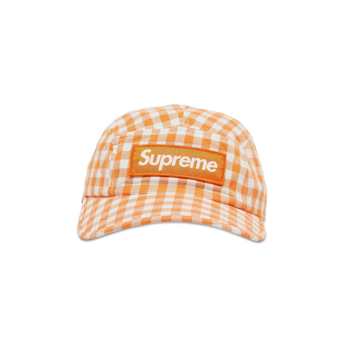 SUPREME GINHAM CAP “NARANJA”