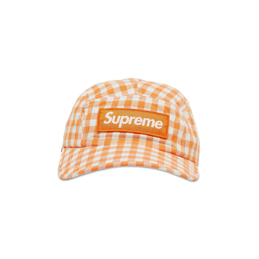 SUPREME GINHAM CAP “NARANJA”