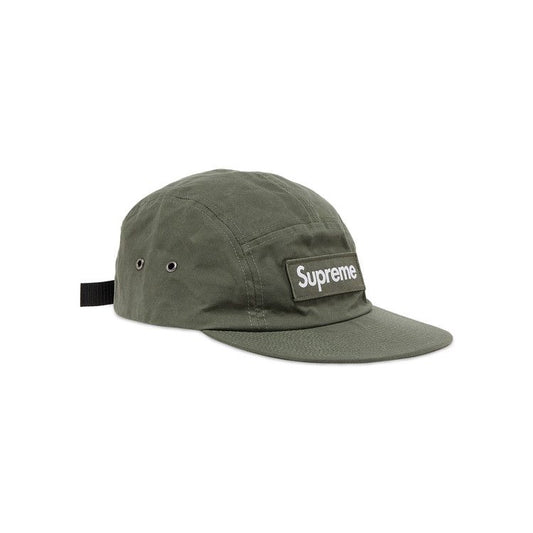 SUPREME “WAXED COTTON OLIVE” CAP