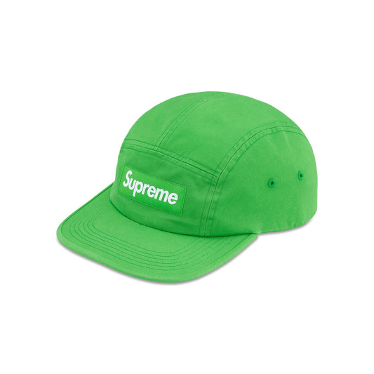 SUPREME “WASHED CHINO TWILL CAMP CAP GREEN LIGHT"