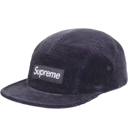 SUPREME “CORDUROY CAMP CAP NAVY”