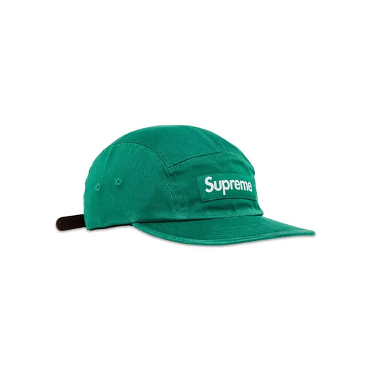 SUPREME “WASHED CHINO TWILL CAMP CAP DEEP GREEN”