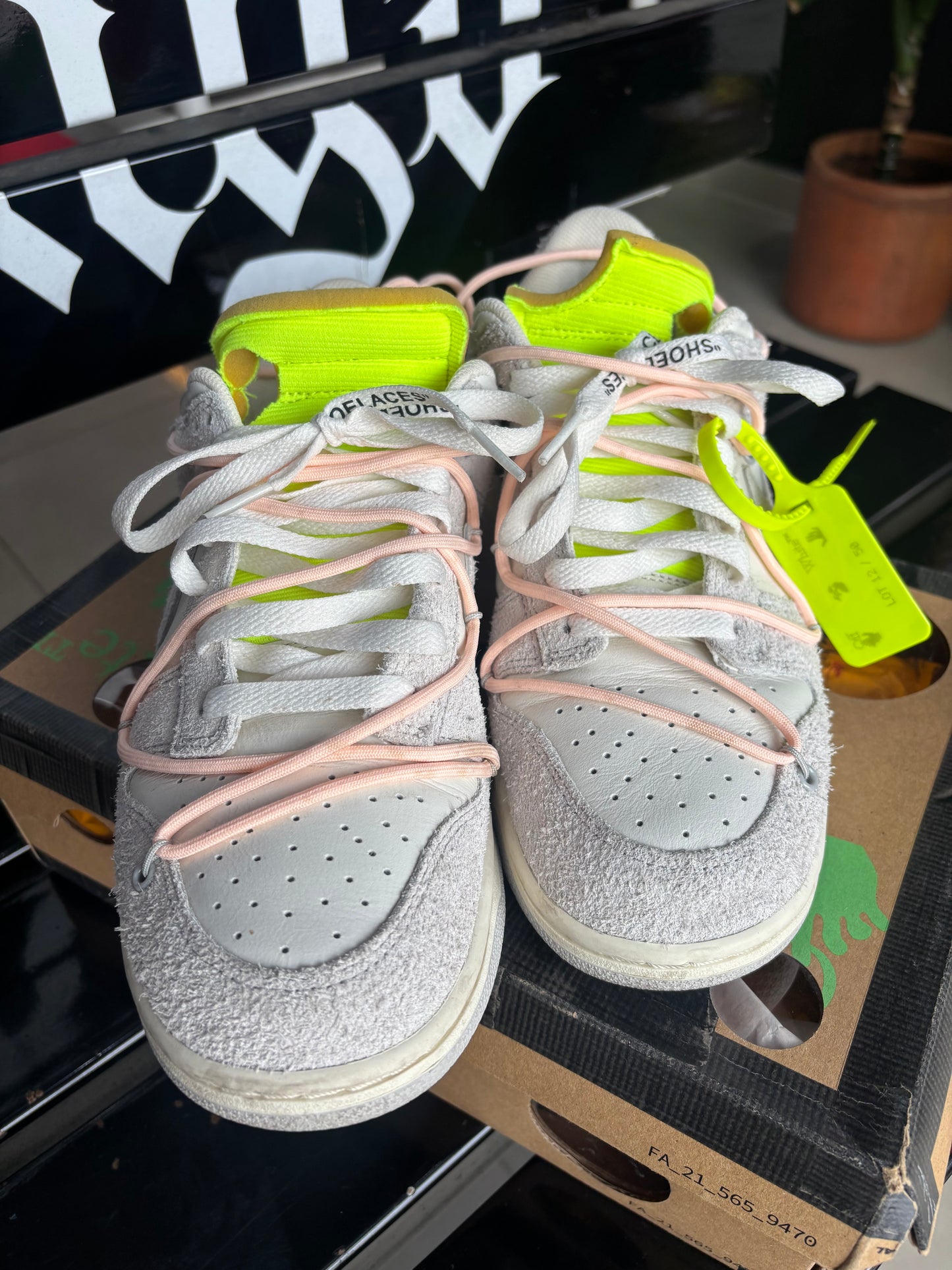 NIKE DUNK OFF WHITE “LOT 12” ( TALLA 10US)
