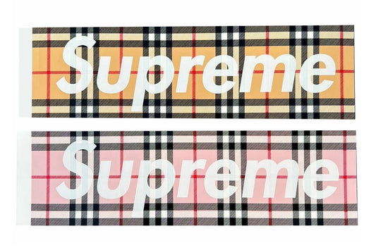 SUPREME STICKER X BURBERRY
