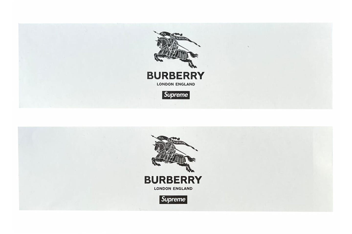 SUPREME STICKER X BURBERRY