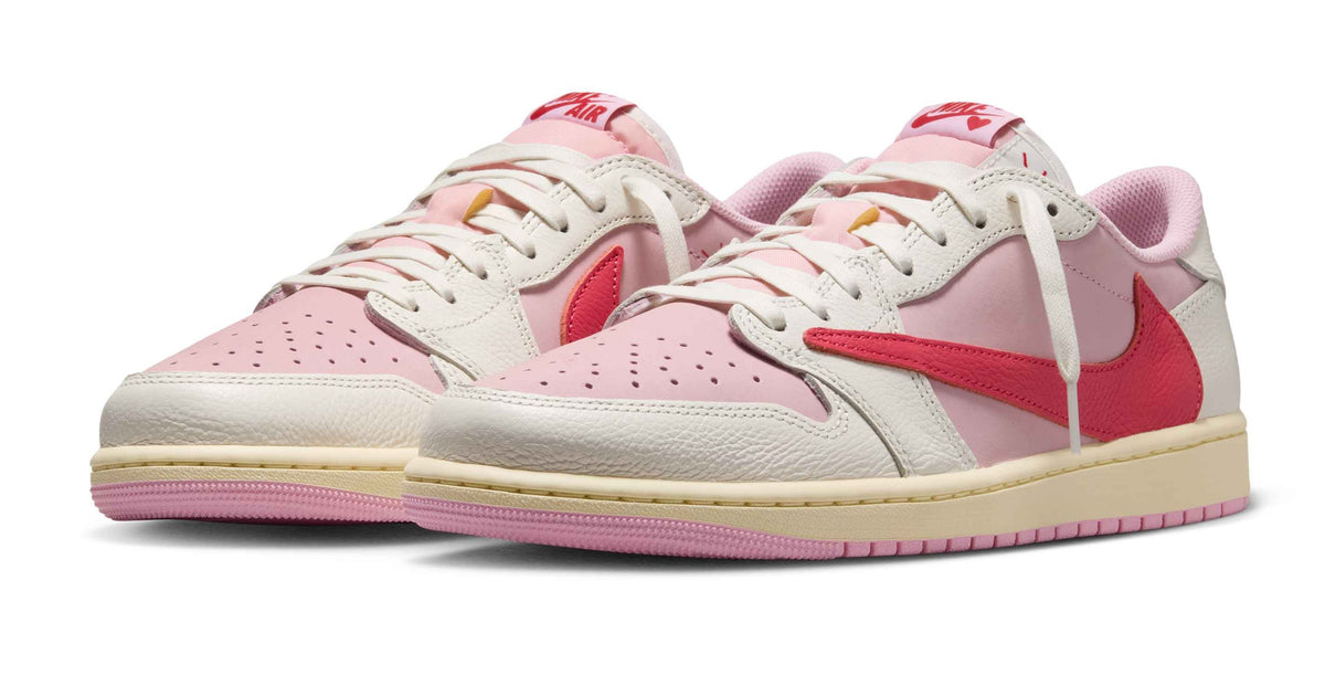 AIR JORDAN 1 LOW X TRAVIS SCOTT SHY PINK (TALLA 9US)