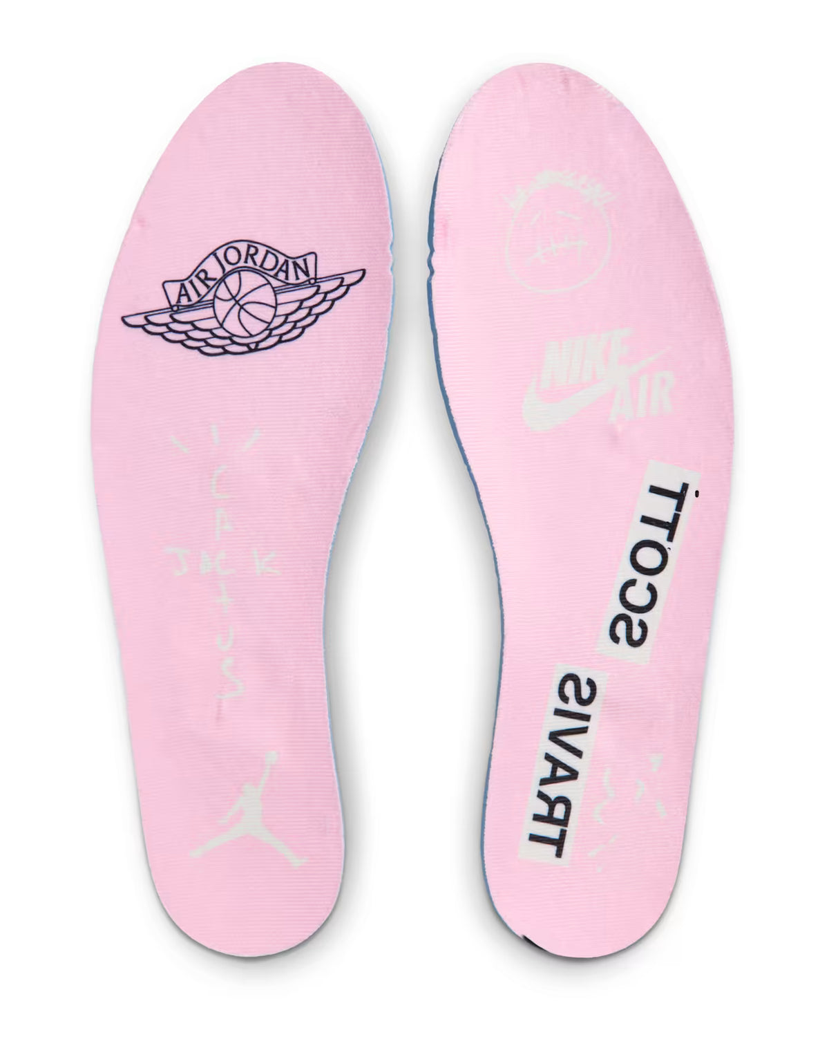 AIR JORDAN 1 LOW X TRAVIS SCOTT TROPICAL PINK (TALLA 9US)