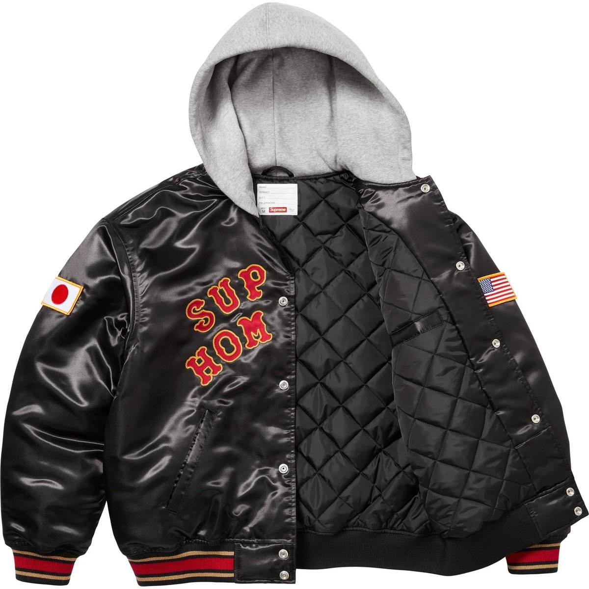 SUPREME  X HOME RUN "NEGRA" (TALLA L)