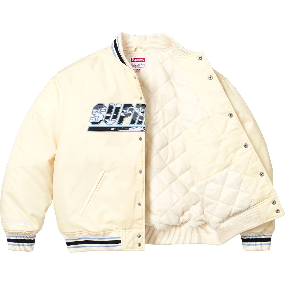 SUPREME X MITCHELL & NESS "CAMO LOGO" (TALLA L)