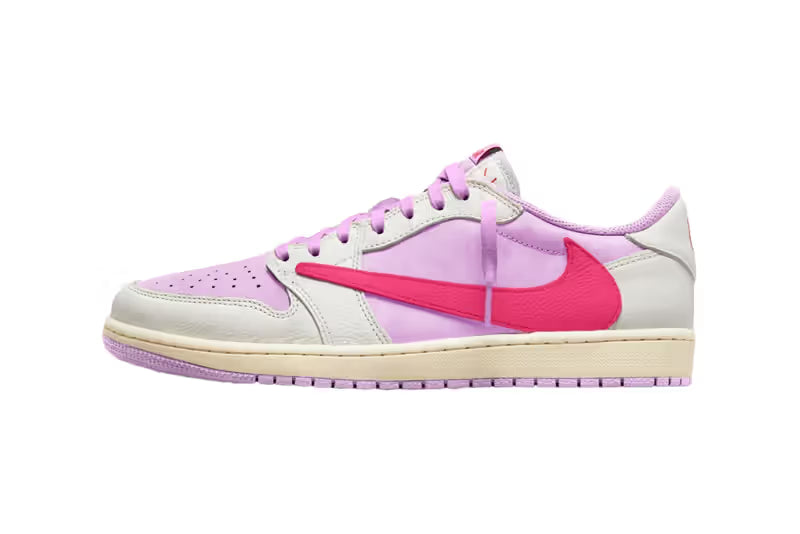 AIR JORDAN 1 LOW X TRAVIS SCOTT SHY PINK (TALLA 9US)